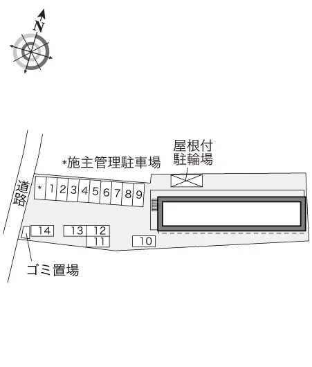 ★手数料０円★常総市水海道宝町　月極駐車場（LP）